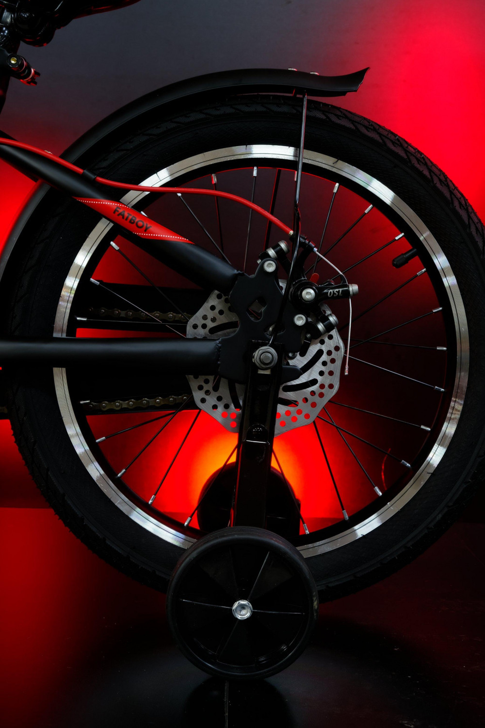 HEAM 18 FATBOY Disk Матовый Чёрный/Красный