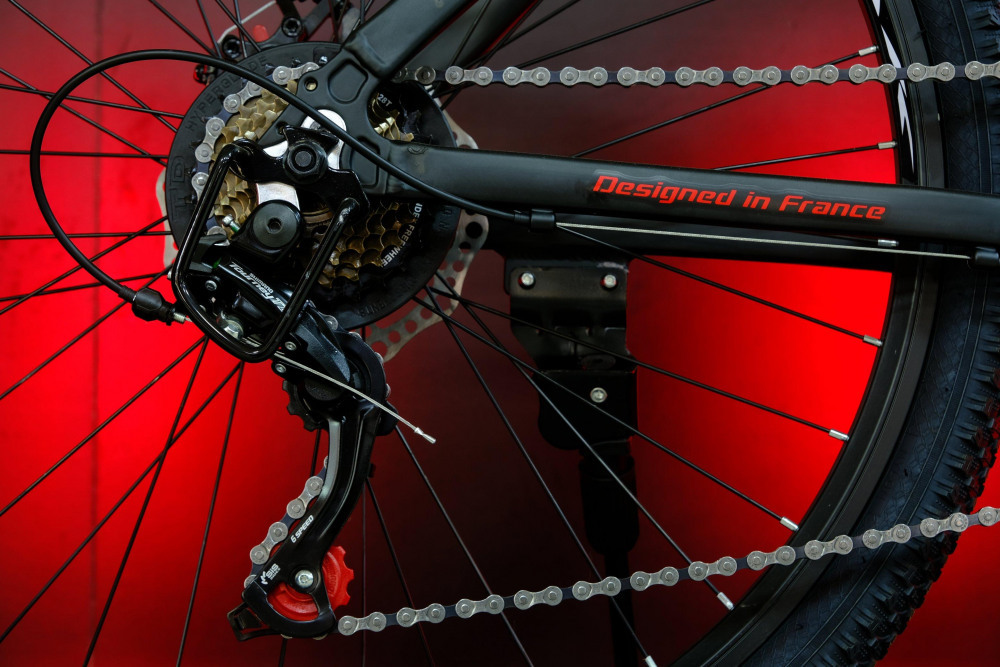 LORAK Fast 26 Матовый Чёрный/Красный